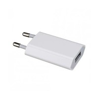 USB adaptér pro Apple iPhone / iPod (1A) - bílá Základní bílá nabíječka Konektor USB a výstup 5V / 1A
